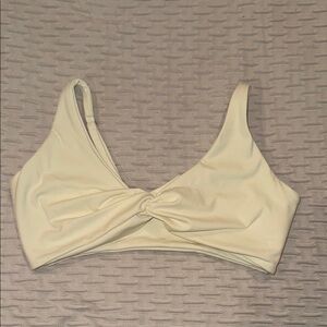 Elegant Cream Twist Front Top